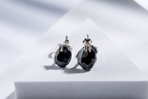 Oxidized silver earrings "Advisers"