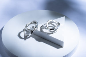 Silver earrings