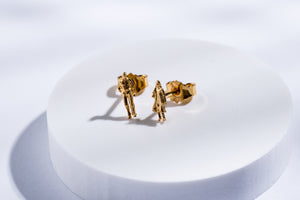 Silver gold plated earrings "Advisers"